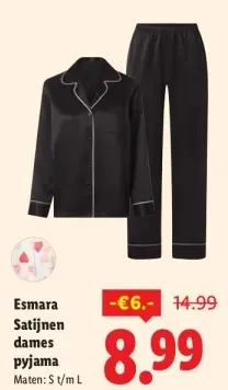Aanbieding: Satijnen dames pyjama