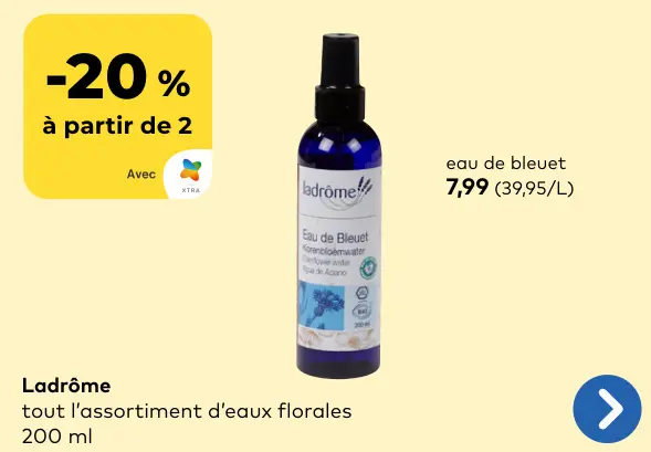 Offre: Eau de bleuet