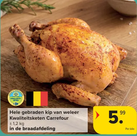 Promotie: Hele gebraden kip van weleer