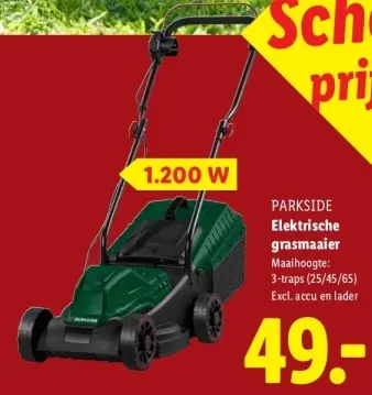 Aanbieding: Elektrische grasmaaier