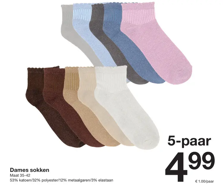 Aanbieding: Dames sokken