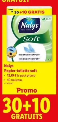 Offre: Papier-toilette soft