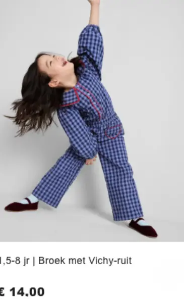 Aanbieding: Broek met Vichy-ruit