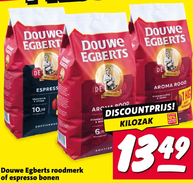 Aanbieding: Roodmerk of espresso bonen