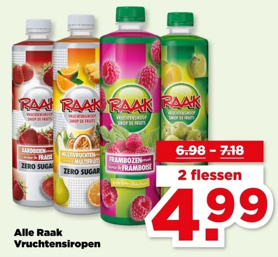Aanbieding: Raak Vruchtensiropen