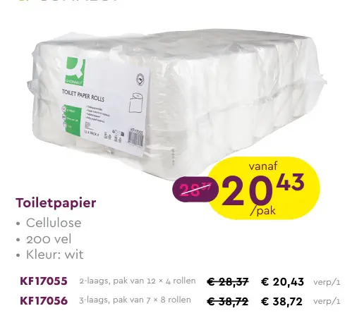 Aanbieding: Toiletpapier