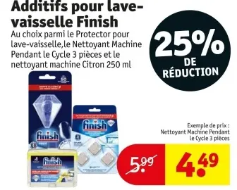Offre: Additifs pour lave-vaisselle