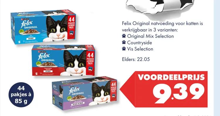 Aanbieding: Felix Original natvoeding voor katten