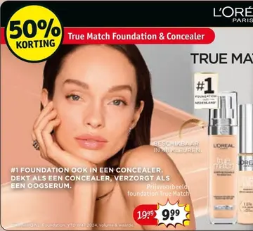 Aanbieding: True Match Foundation & Concealer