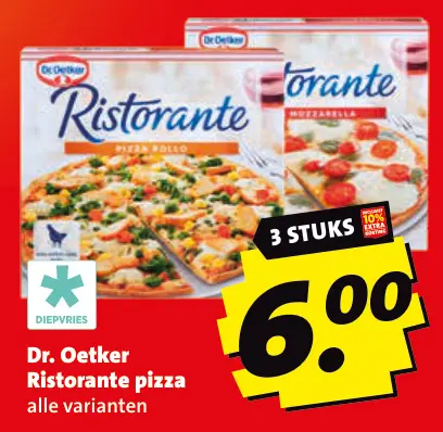 Aanbieding: Ristorante pizza