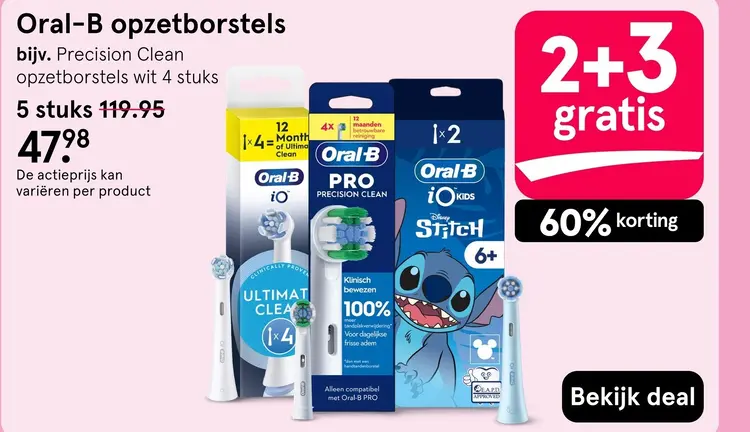 Aanbieding: Oral-B opzetborstels