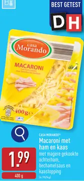 Aanbieding: Macaroni met ham en kaas