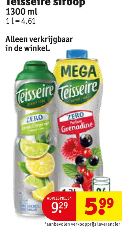 Promotie: Teisseire siroop