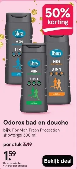 Aanbieding: Odorex bad en douche