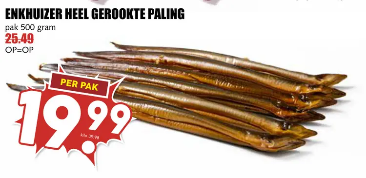 Aanbieding: Heel gerookte paling