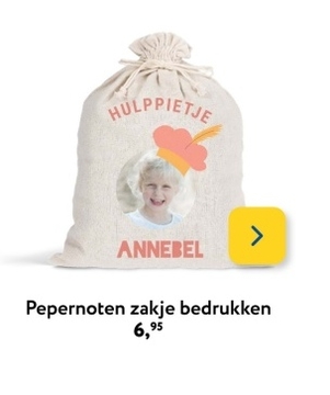 Aanbieding: Pepernoten zakje bedrukken