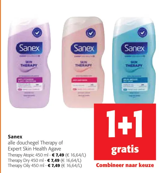 Aanbieding: douchegel Therapy of Expert Skin Health Agave