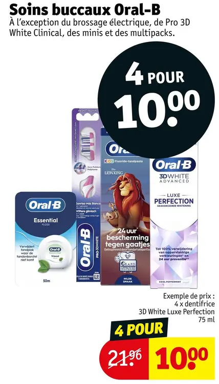 Offre: Soins buccaux