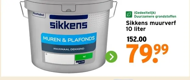 Aanbieding: Sikkens muurverf