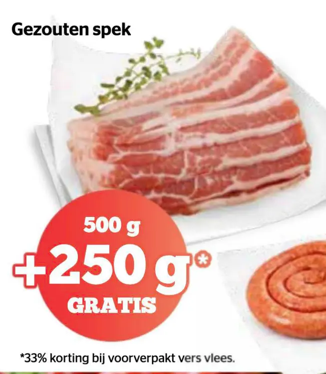 Promotie: Gezouten spek