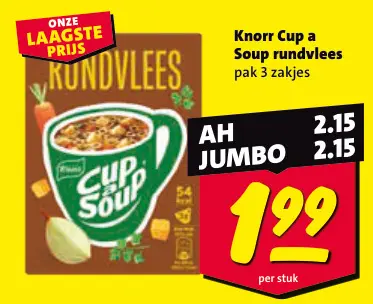 Aanbieding: Knorr Cup a Soup rundvlees