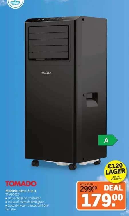 Aanbieding: Mobiele airco 3-in-1