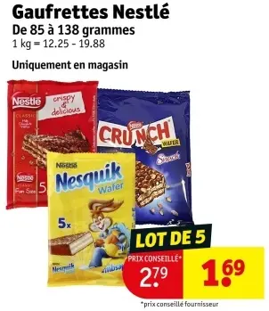 Offre: Gaufrettes