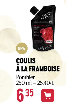 Offre: Coulis à la framboise