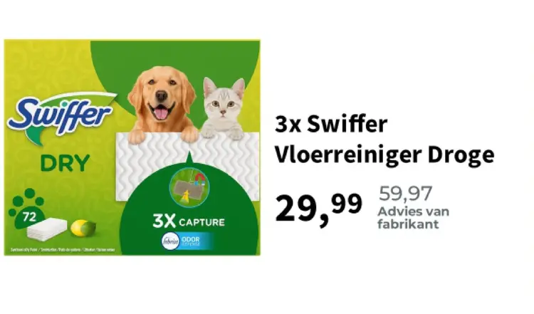 Aanbieding: Swiffer Vloerreiniger Droge