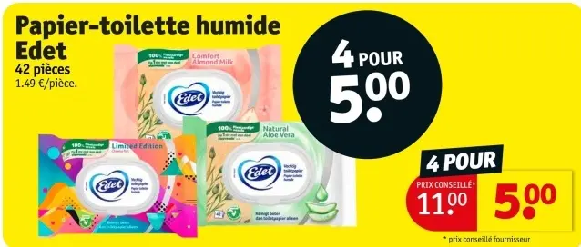 Offre: Papier-toilette humide