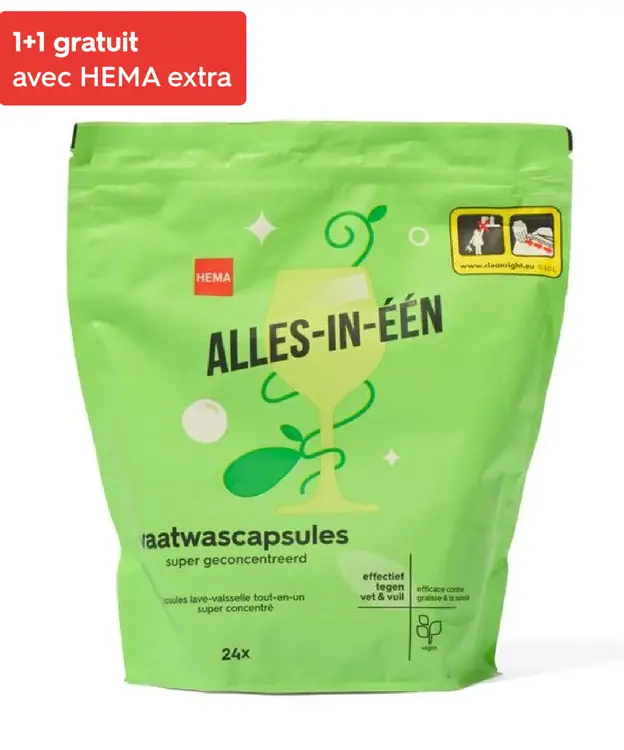 Offre: capsules lave-vaisselle