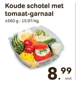 Promotie: Koude schotel met tomaat-garnaal