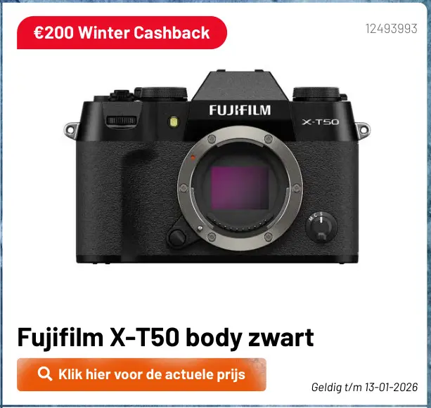 Aanbieding: X-T50 body zwart