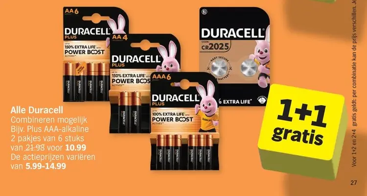 Promotie: Alle Duracell