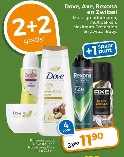Aanbieding: Dove, Axe, Rexona en Zwitsal