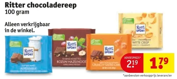 Aanbieding: Chocoladereep