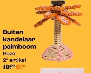 Promotie: Buiten kandelaar palmboom