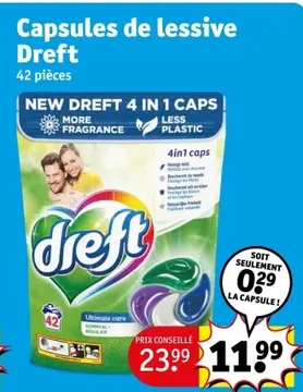 Offre: Capsules de lessive Dreft