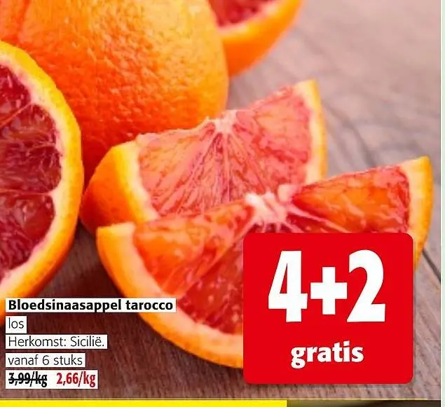 Promotie: Bloedsinaasappel tarocco