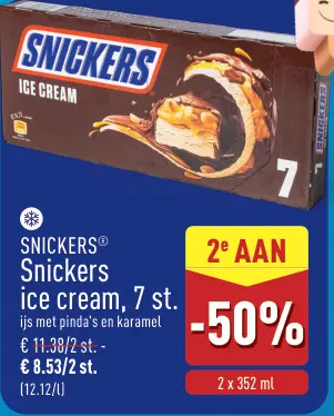 Promotie: Snickers ice cream