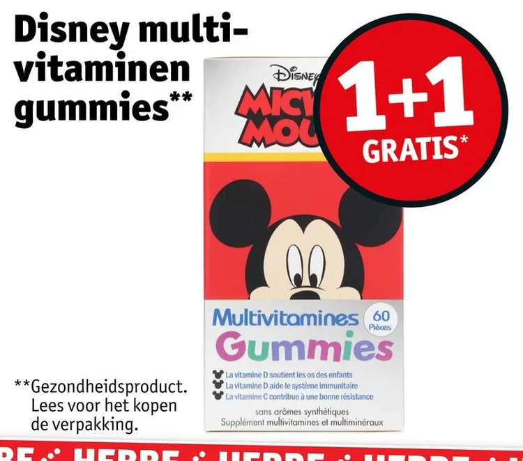 Aanbieding: Disney multivitaminen gummies