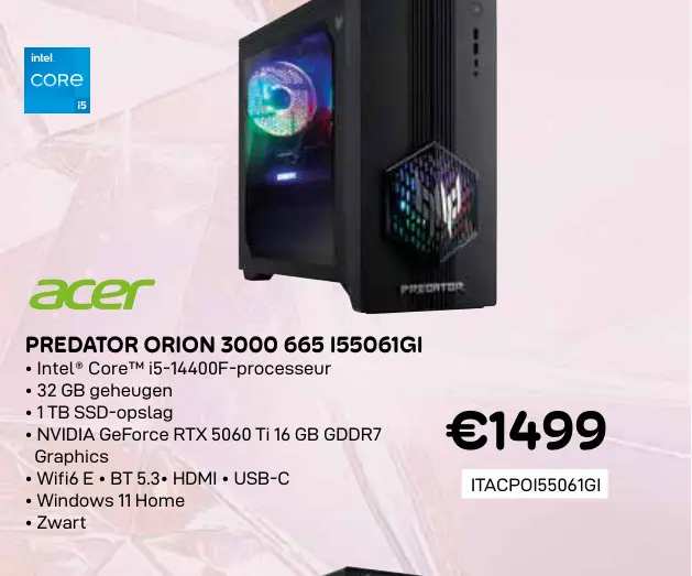 Promotie: Predator orion 3000 665 i55061gi