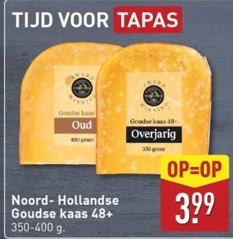 Aanbieding: Noord- Hollandse Goudse kaas 48+