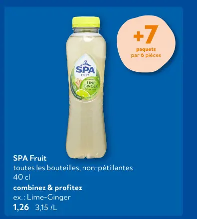 Offre: Boissons non-pétillantes