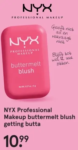 Aanbieding: Professional makeup buttermelt blush getting butta