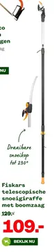 Aanbieding: Fiskars telescopische snoeigiraffe met boomzaag