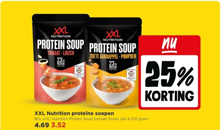 Aanbieding: XXL Nutrition proteïne soepen