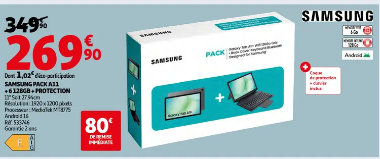 Offre: Samsung pack a11