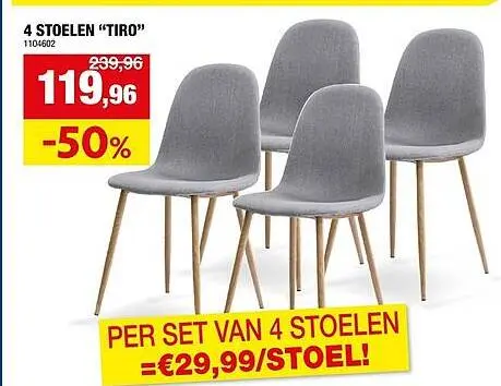 Promotie: Stoelen "tiro"