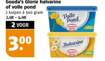 Aanbieding: Gouda's Glorie halvarine of volle pond